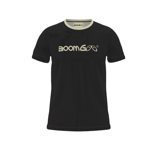 BoomGoo® T-shirt (unisex) cool brand logo 1d beige on black
