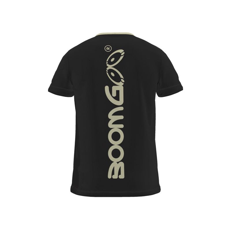 BoomGoo® T-shirt (unisex) cool brand logo 1d beige on black
