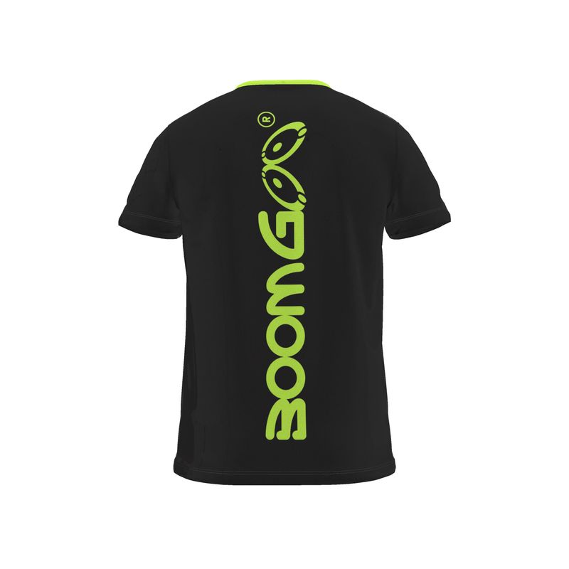BoomGoo® T-shirt (unisex) cool brand logo 1g green neon on black