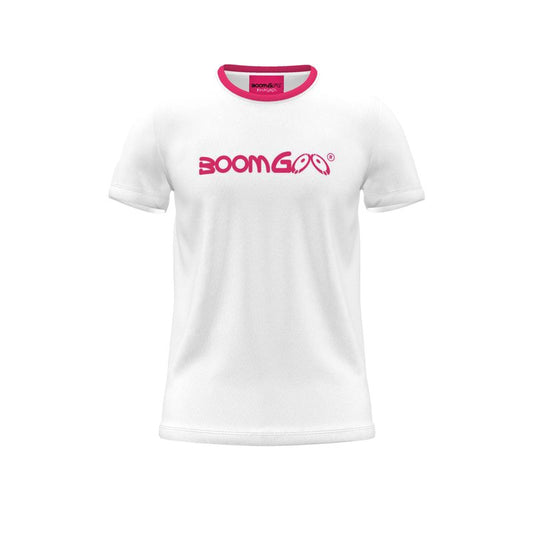 BoomGoo® T-shirt (unisex) cool brand logo 1f fuchsia
