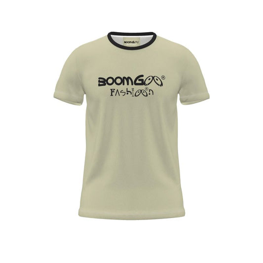 BoomGoo® T-shirt (unisex) cool brand logo 1c BG Fashion black on beige