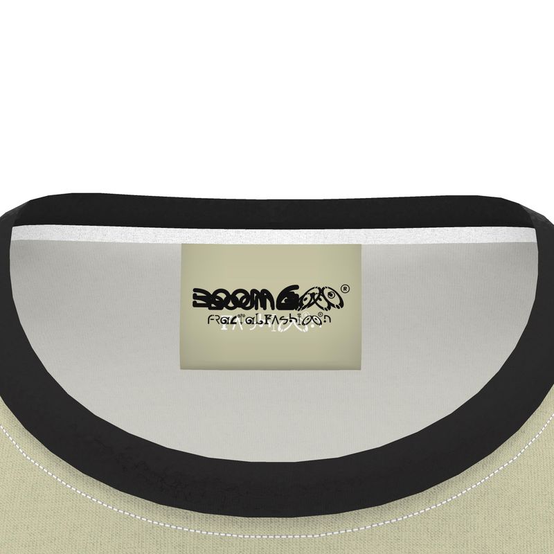 BoomGoo® T-shirt (unisex) cool brand logo 1c BG Fashion black on beige