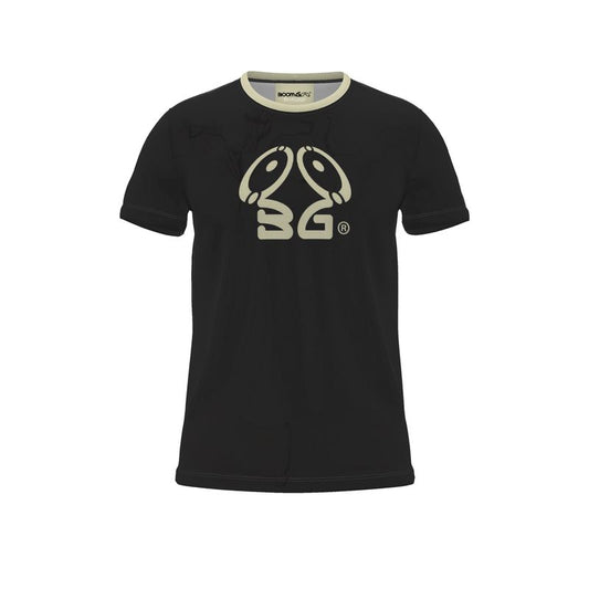 BoomGoo® T-shirt (unisex) cool brand logo 10d beige ufo on black
