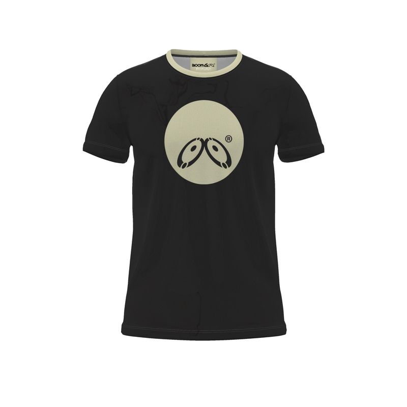 BoomGoo® T-shirt (unisex) cool brand logo 12 ufo sphere on black