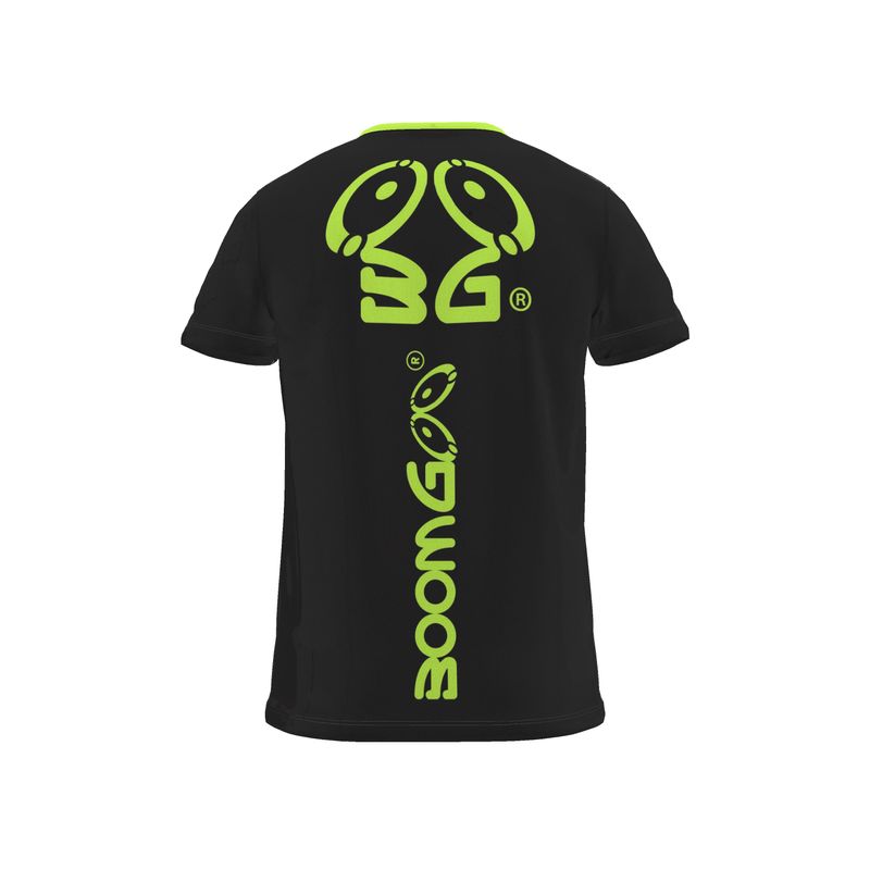 BoomGoo® T-shirt (unisex) cool brand logo 9b neon ufo on black