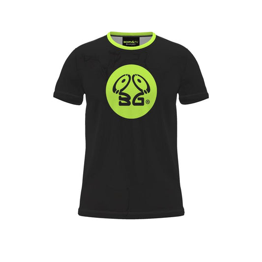 BoomGoo® T-shirt (unisex) cool brand logo 10b neon ufo sphere on black
