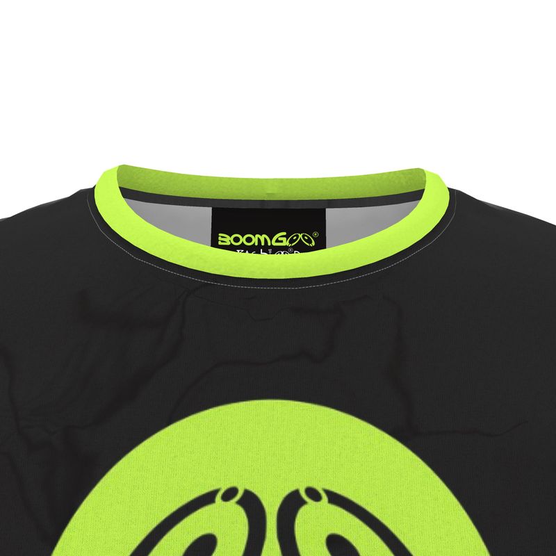 BoomGoo® T-shirt (unisex) cool brand logo 10b neon ufo sphere on black