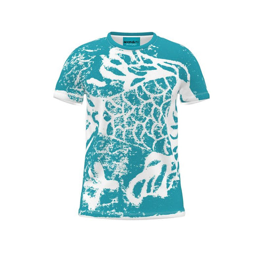 BoomGoo® T-shirt (unisex) Kids' Drawings "Fish" I 2 Blue