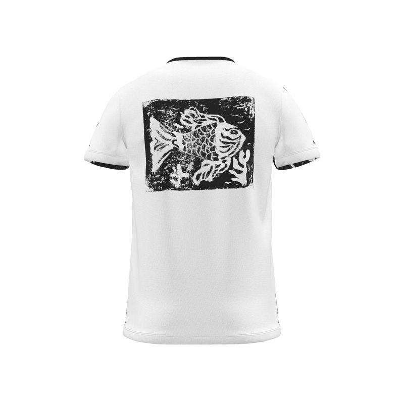 BoomGoo® T-shirt (unisex) Kids' Drawings "Fish" I 1 Black
