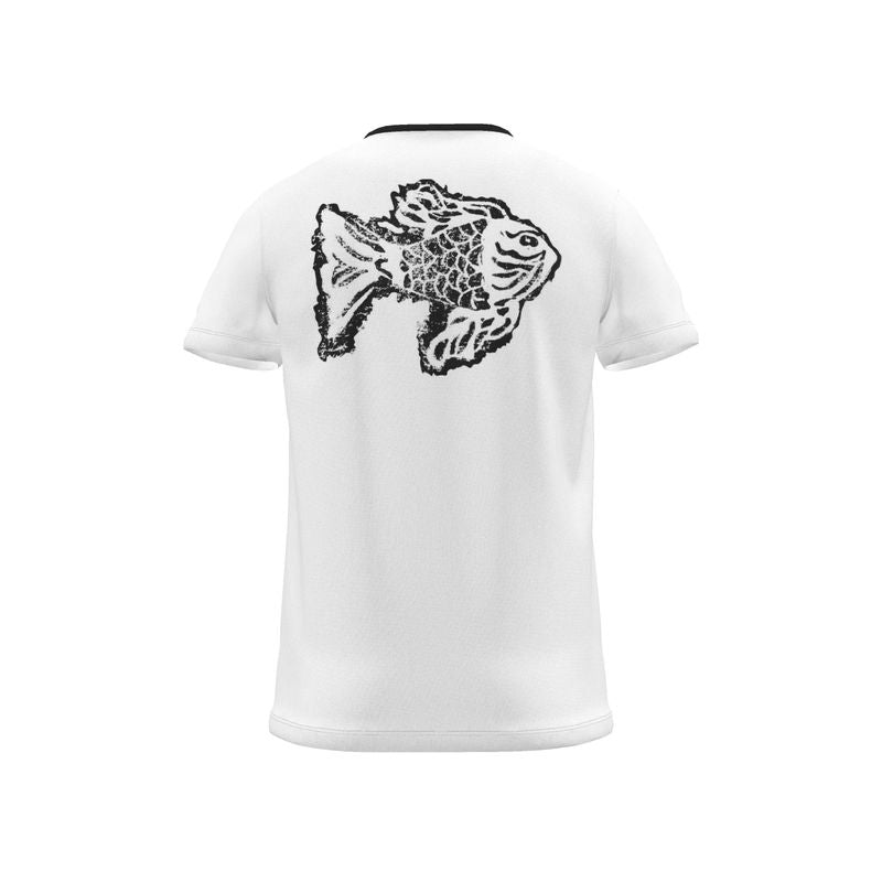 BoomGoo® T-shirt (unisex) Kids' Drawings "Fish" I 3 Black