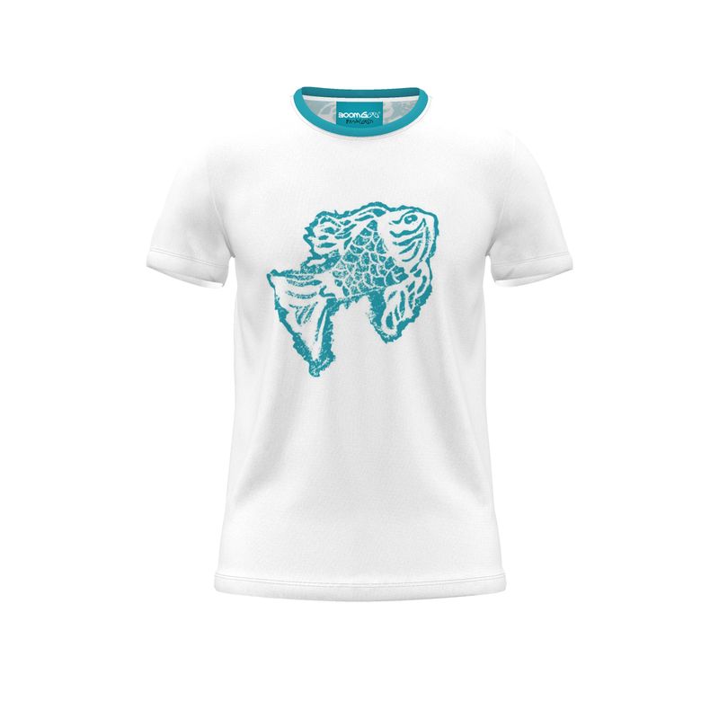 BoomGoo® T-shirt (unisex) Kids' Drawings "Fish" I 4 Blue