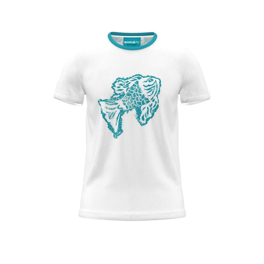 BoomGoo® T-shirt (unisex) Kids' Drawings "Fish" I 4 Blue