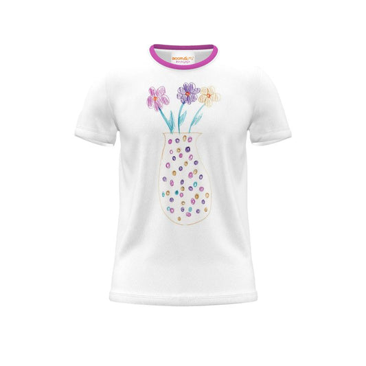BoomGoo® T-shirt (unisex) Kids' Drawings "Flower Vase" 1