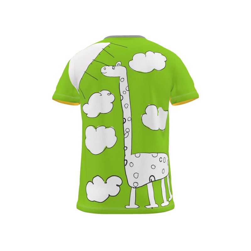 BoomGoo® T-shirt (unisex) Kids' Drawings "Giraffe" 1 yellow/green ; )