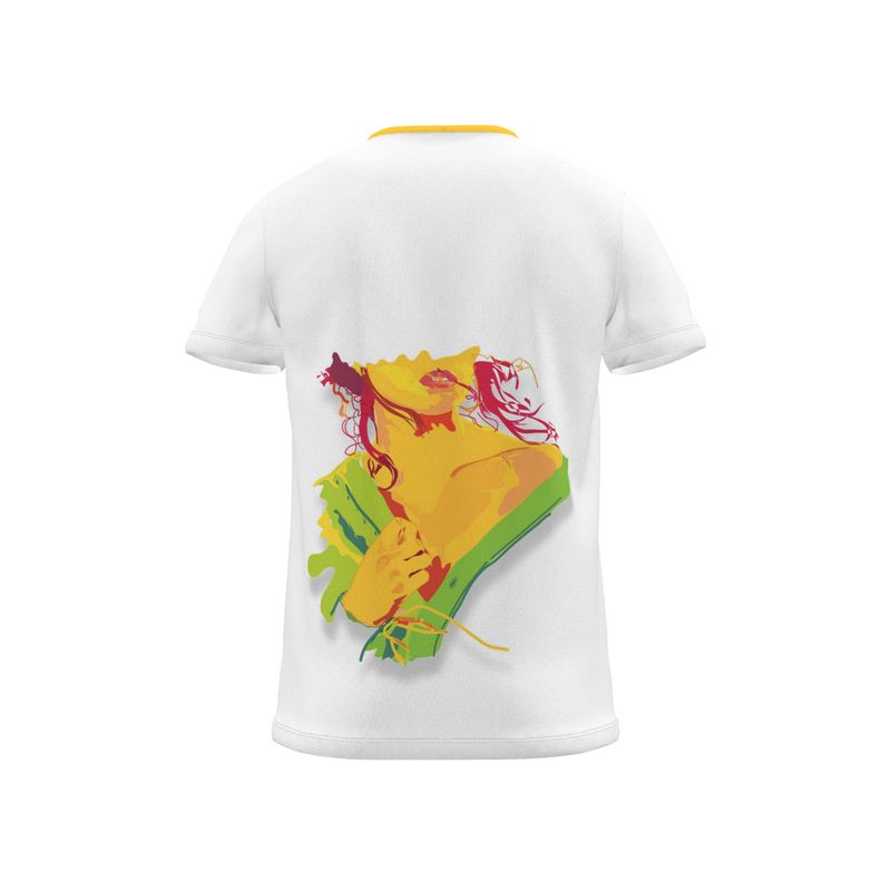 BoomGoo® T-shirt (unisex) pop art "LadyBlues" 1r red