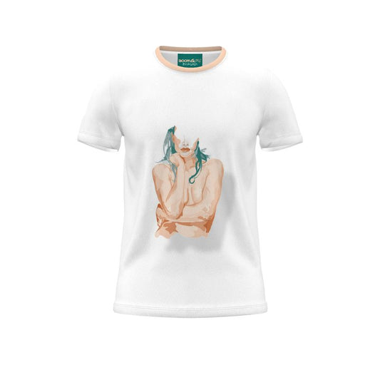 BoomGoo® T-shirt (unisex) pop art "Cheveux Nue" 1c crop