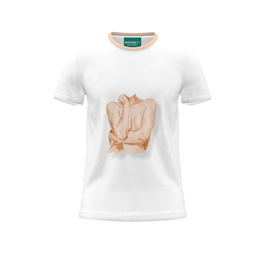 BoomGoo® T-shirt (unisex) pop art "Cheveux Nue" 1nc nue crop