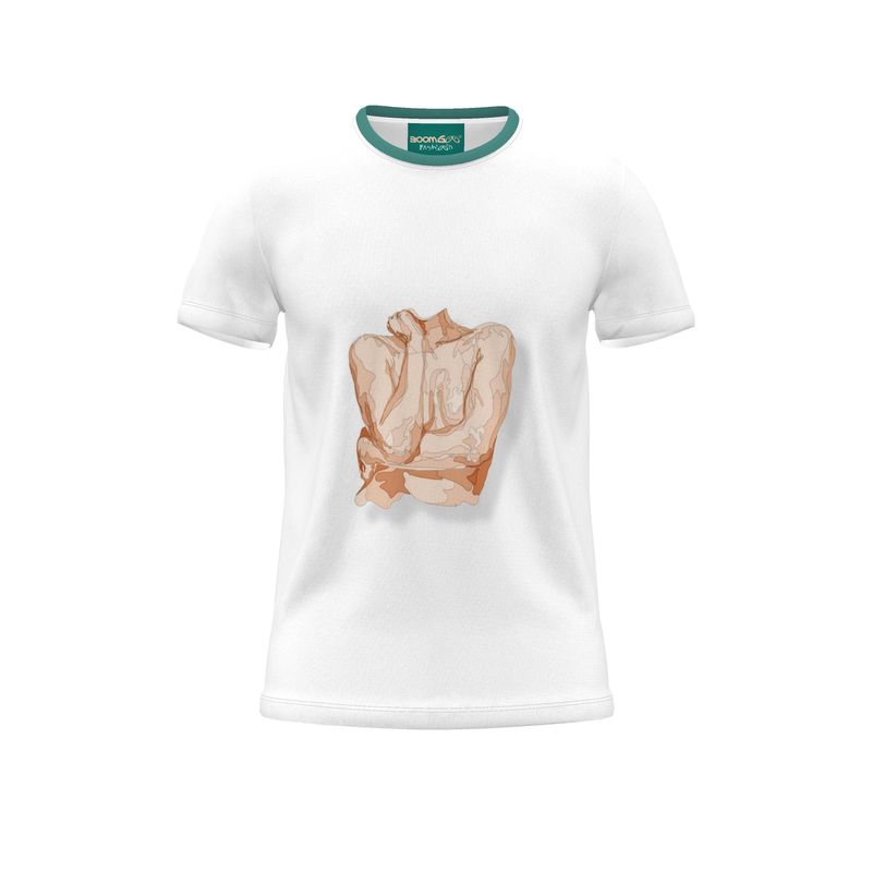 BoomGoo® T-shirt (unisex) pop art "Cheveux Nue" 1nsc nue sketch crop
