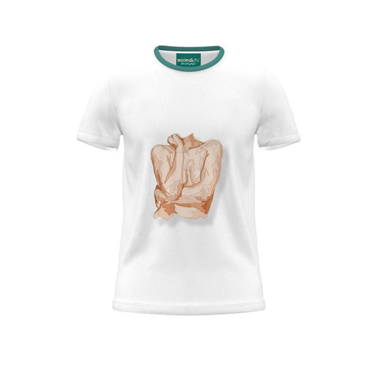 BoomGoo® T-shirt (unisex) pop art "Cheveux Nue" 1nsc nue sketch crop