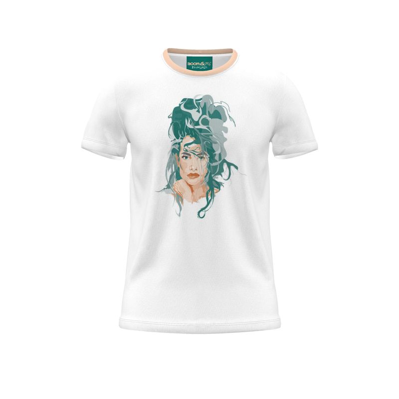 BoomGoo® T-shirt (unisex) pop art "Cheveux Nue" 1b bust