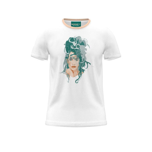 BoomGoo® T-shirt (unisex) pop art "Cheveux Nue" 1b bust