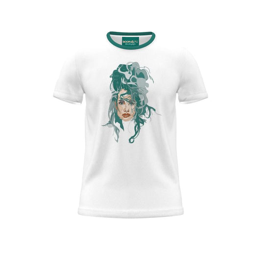 BoomGoo® T-shirt (unisex) pop art "Cheveux Nue" 1bs bust sketch