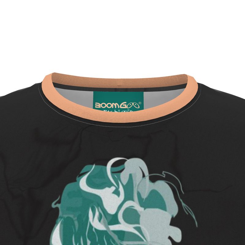 BoomGoo® T-shirt (unisex) pop art "Cheveux Nue" 1b on black
