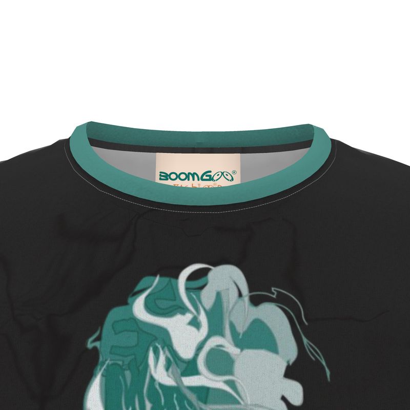 BoomGoo® T-shirt (unisex) pop art "Cheveux Nue" 1sb sketch on black