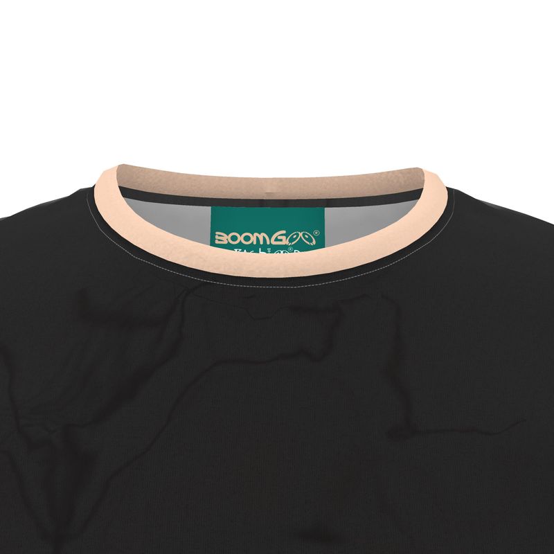 BoomGoo® T-shirt (unisex) pop art "Cheveux Nue" 1ncb nue crop on black