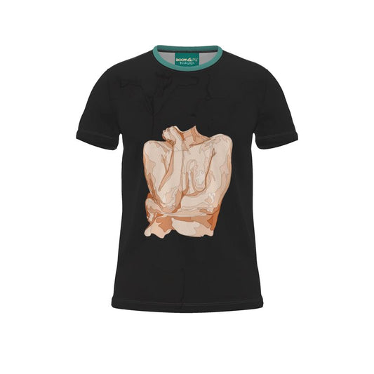 BoomGoo® T-shirt (unisex) pop art "Cheveux Nue" 1nscb nue sketch crop