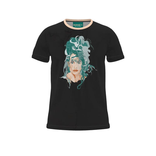 BoomGoo® T-shirt (unisex) pop art "Cheveux Nue" 1bb bust on black