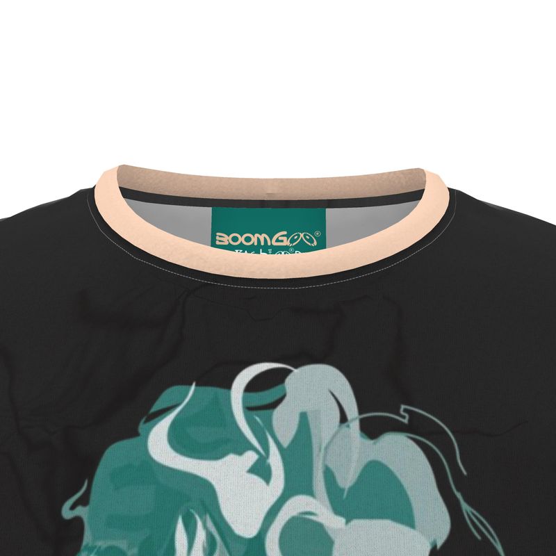 BoomGoo® T-shirt (unisex) pop art "Cheveux Nue" 1bb bust on black