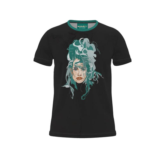 BoomGoo® T-shirt (unisex) pop art "Cheveux Nue" 1bbs bust sketch black