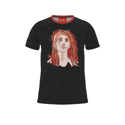 BoomGoo® T-shirt (unisex) pop art "Dany" 1skb sketch on black