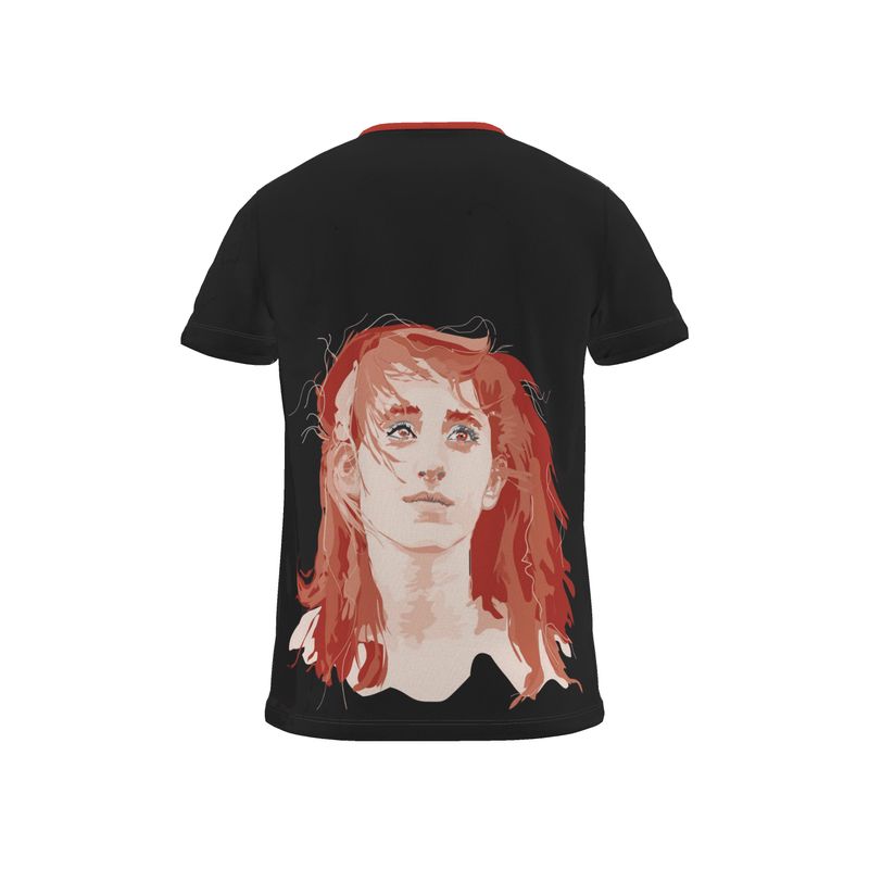 BoomGoo® T-shirt (unisex) pop art "Dany" 1skb sketch on black