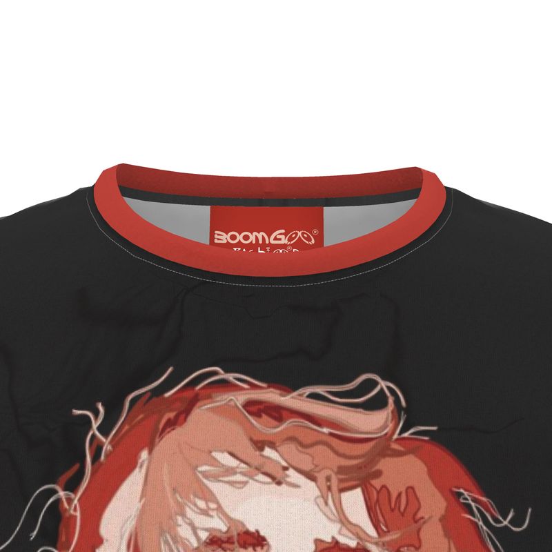 BoomGoo® T-shirt (unisex) pop art "Dany" 1skb sketch on black