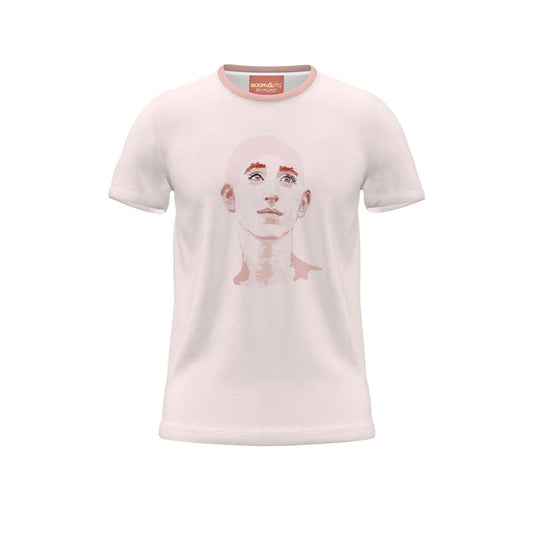 BoomGoo® T-shirt (unisex) pop art "Dany" 2pp iGuru pink on pink