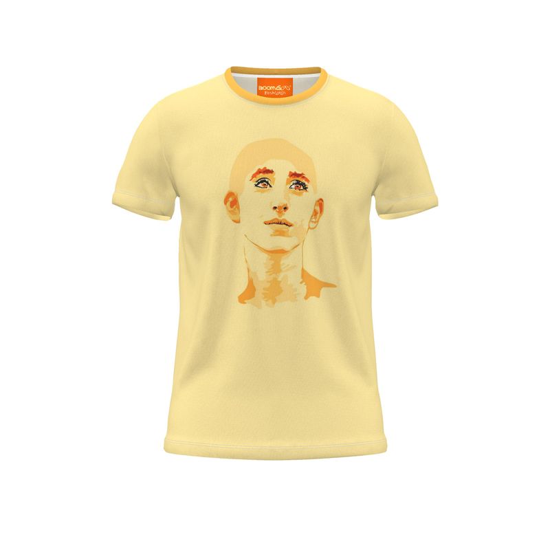 BoomGoo® T-shirt (unisex) pop art "Dany" 2yy iGuru yellow on yellow