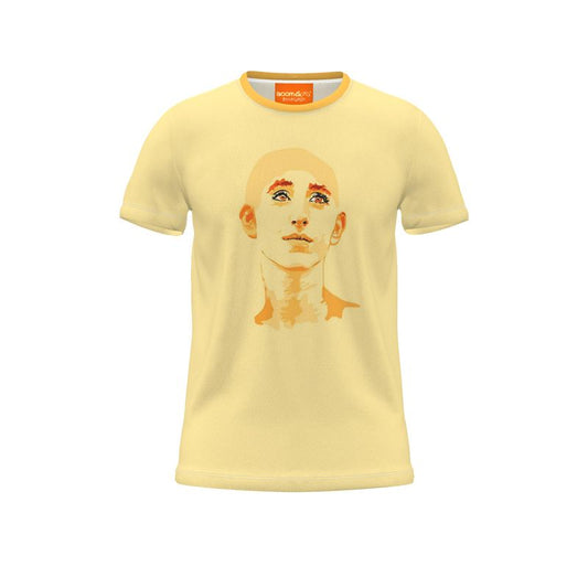 BoomGoo® T-shirt (unisex) pop art "Dany" 2yy iGuru yellow on yellow