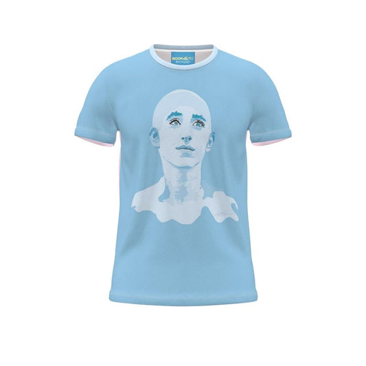 BoomGoo® T-shirt (unisex) pop art "Dany" 2bb iGuru blue on blue