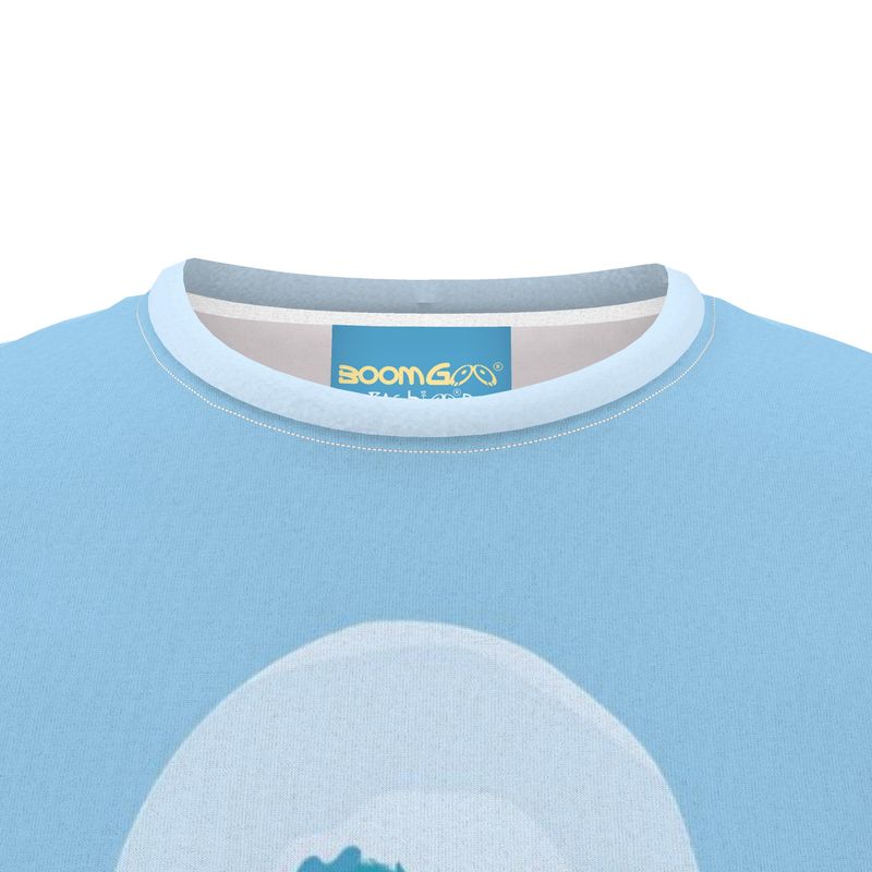 BoomGoo® T-shirt (unisex) pop art "Dany" 2bb iGuru blue on blue