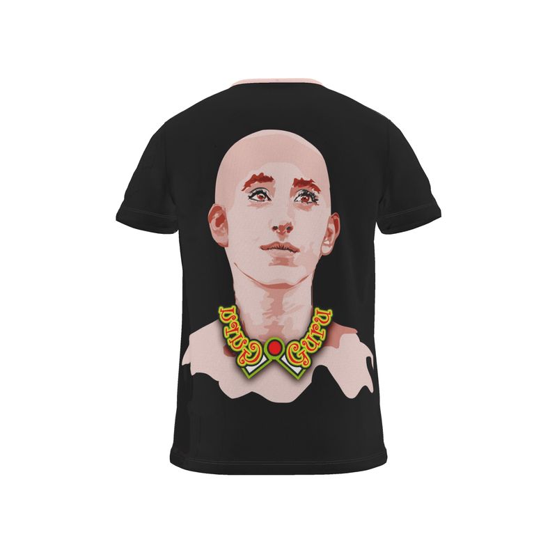 BoomGoo® T-shirt (unisex) pop art "Dany" 2pb iGuru pink on black