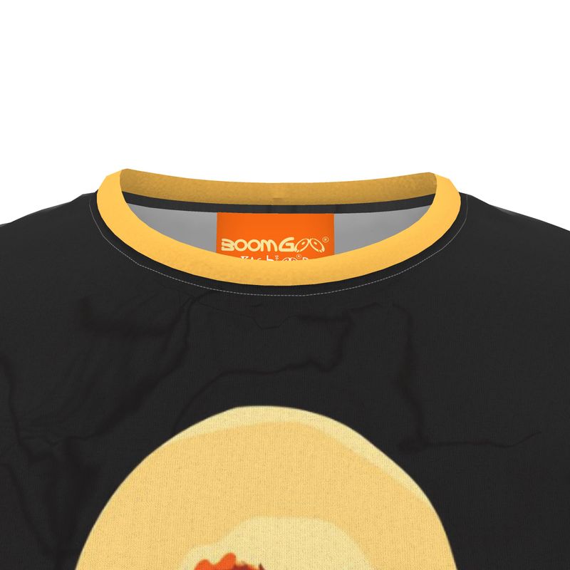 BoomGoo® T-shirt (unisex) pop art "Dany" 2yb iGuru yellow on black