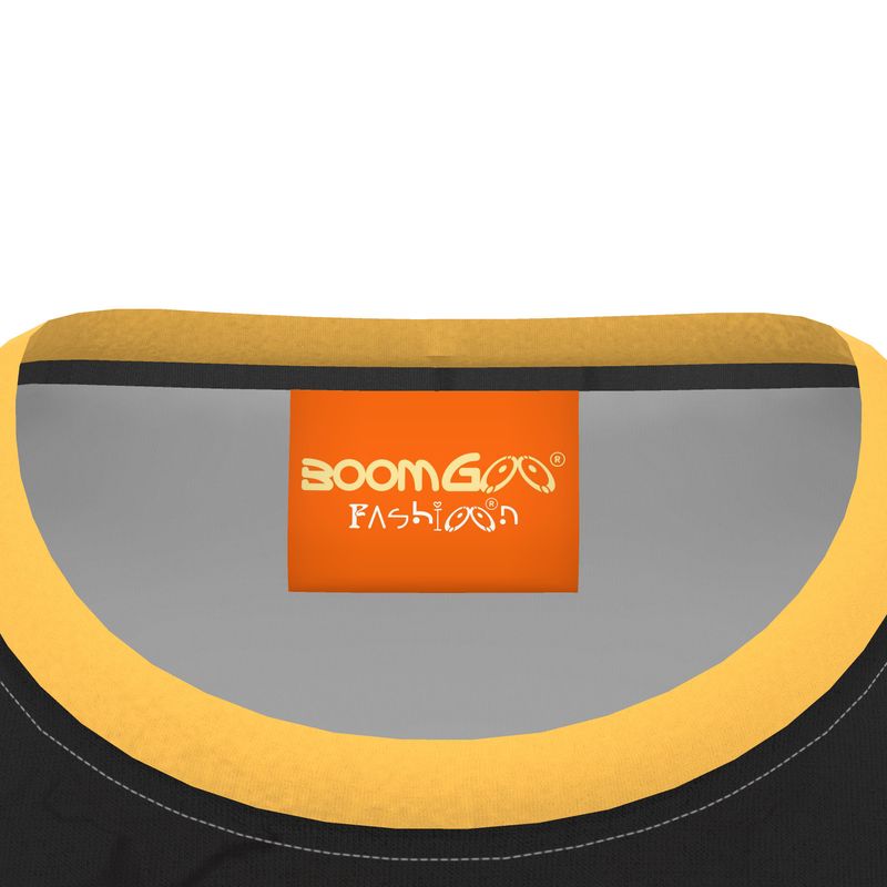 BoomGoo® T-shirt (unisex) pop art "Dany" 2yb iGuru yellow on black