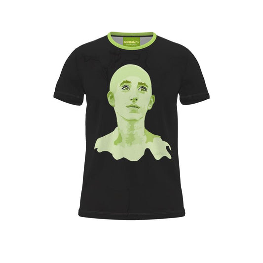 BoomGoo® T-shirt (unisex) pop art "Dany" 2gb iGuru green on black