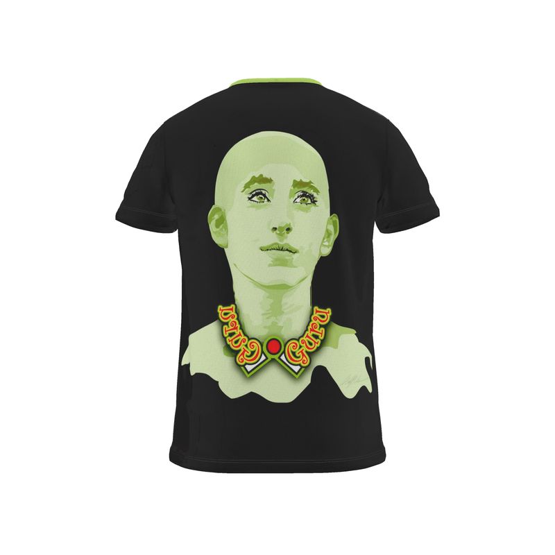 BoomGoo® T-shirt (unisex) pop art "Dany" 2gb iGuru green on black
