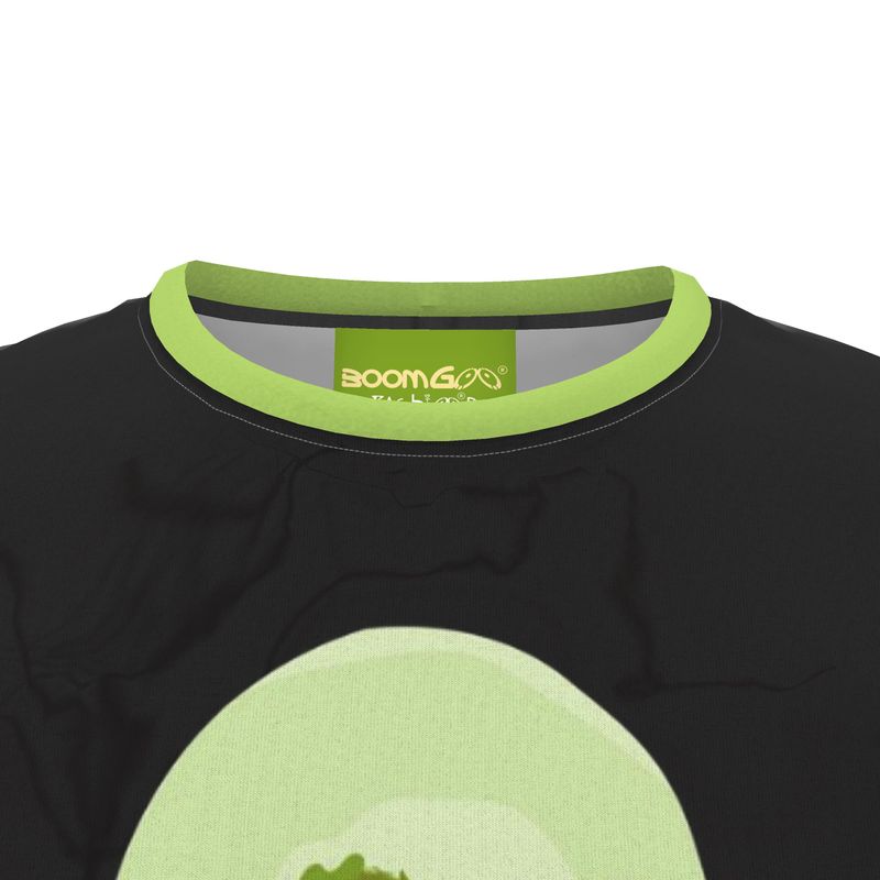 BoomGoo® T-shirt (unisex) pop art "Dany" 2gb iGuru green on black