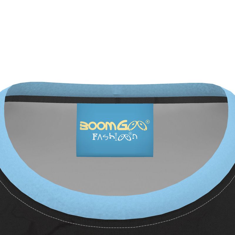 BoomGoo® T-shirt (unisex) pop art "Dany" 2bb iGuru blue on black