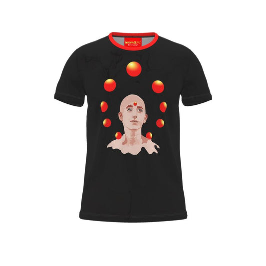 BoomGoo® T-shirt (unisex) pop art "Dany" 3b iGuru Spheres on black