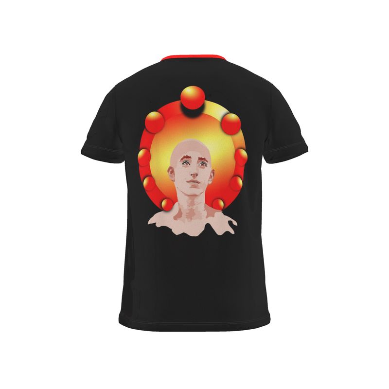 BoomGoo® T-shirt (unisex) pop art "Dany" 3b iGuru Spheres on black
